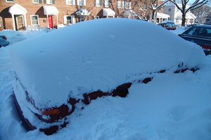 Wow...that car is buried!