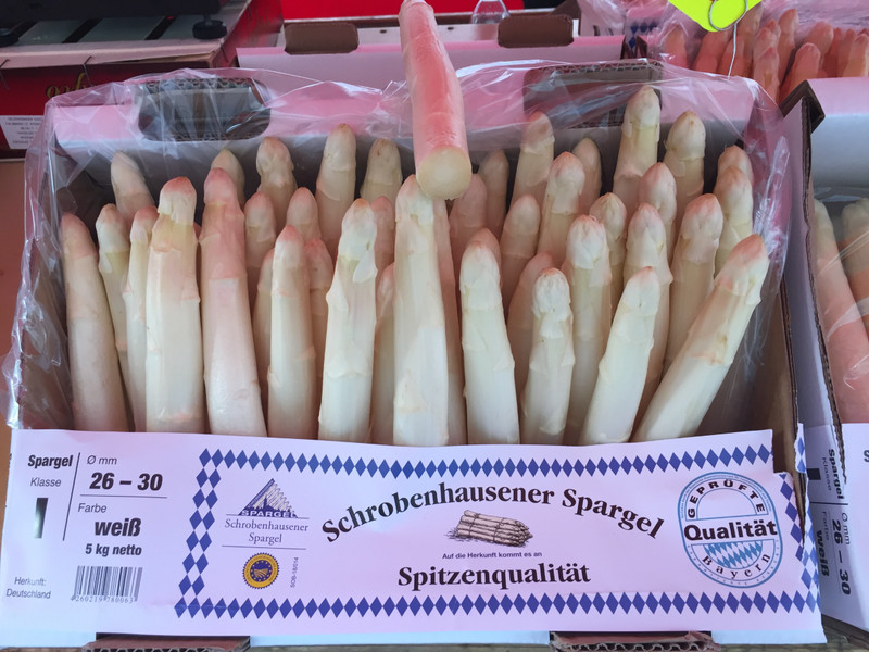 White Asparagus in market