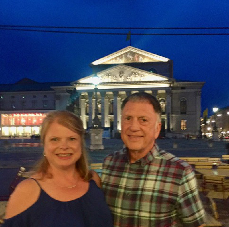 Munich Opera House in Background