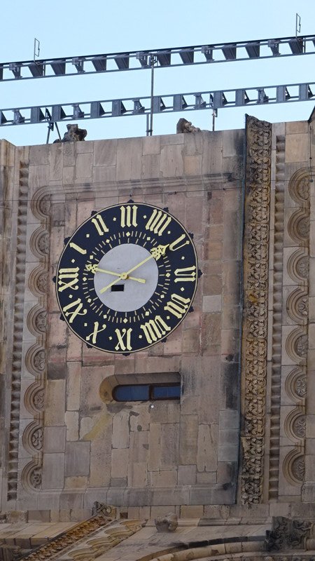 Clock at the cathedral