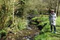 Beside the stream flowing from Glenarm into the river.