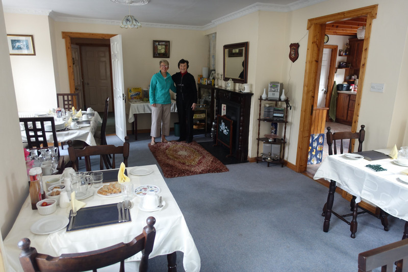 Jane, with Kathleen, the owner of Glenhill B&B