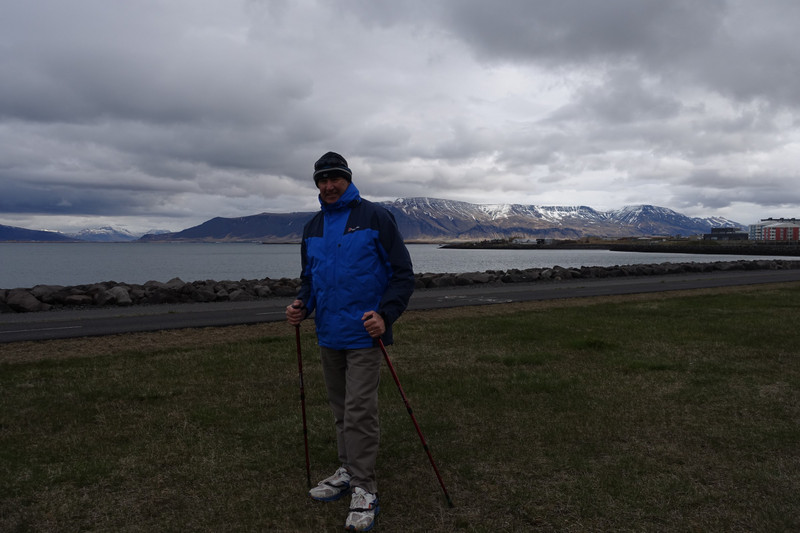 On the foreshore of Reykjavik and North Atlantic.