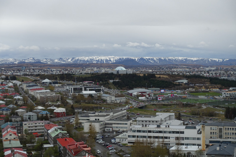 View over Reykjavik from Hallgrimskirkja church