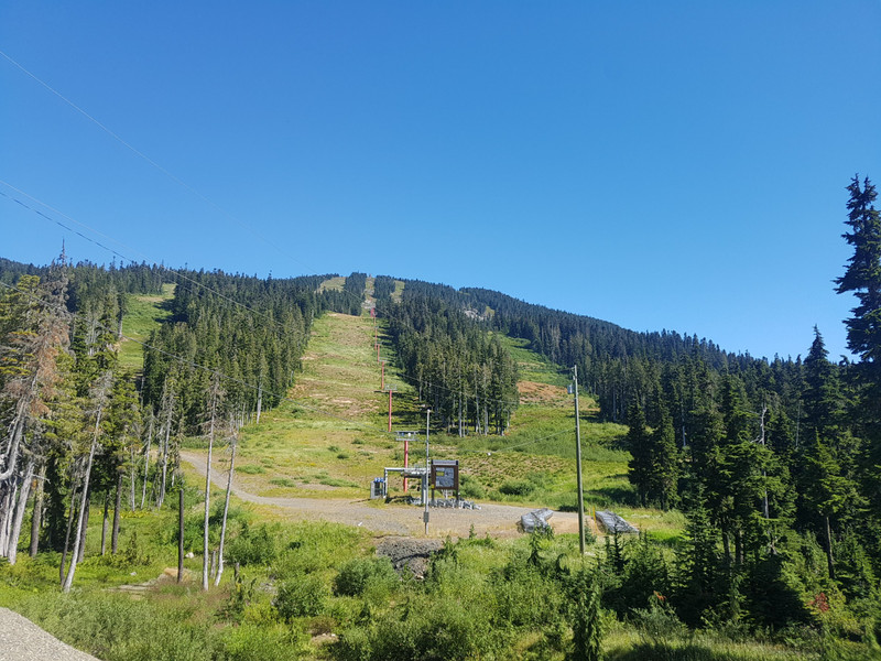 Mt Washington ski run and chairlift