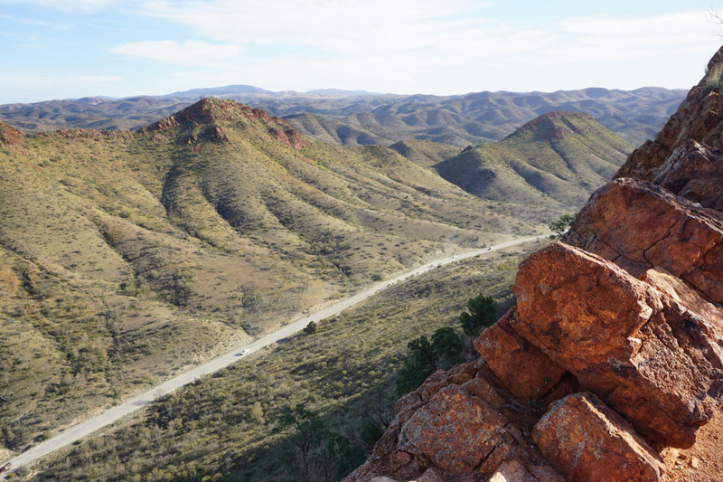 Road into and out of Arkaroola