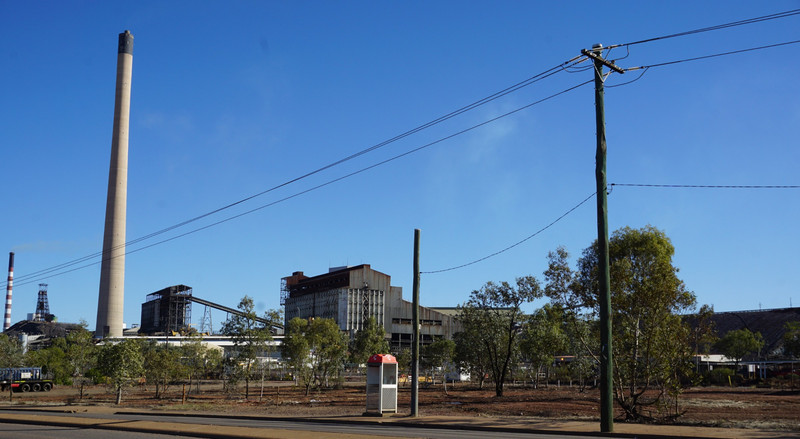 Mt Isa mine within the town