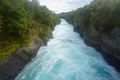 Heading towards the 9m drop for the Huka Falls.