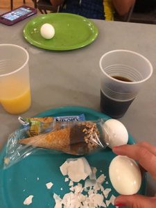 Hearty Breakfast, using Noah’s egg roll method