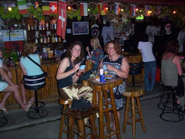 We stopped our favourite "Corner Bar" for curry soup and the best margaritas around!