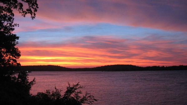 Sunset on Lake Euphala, Oklahoma