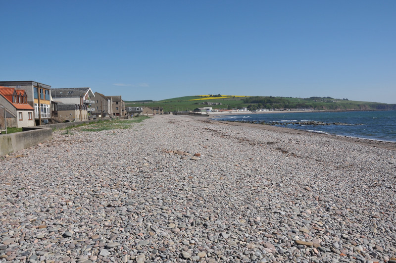 Stonehaven Beach aptly named?