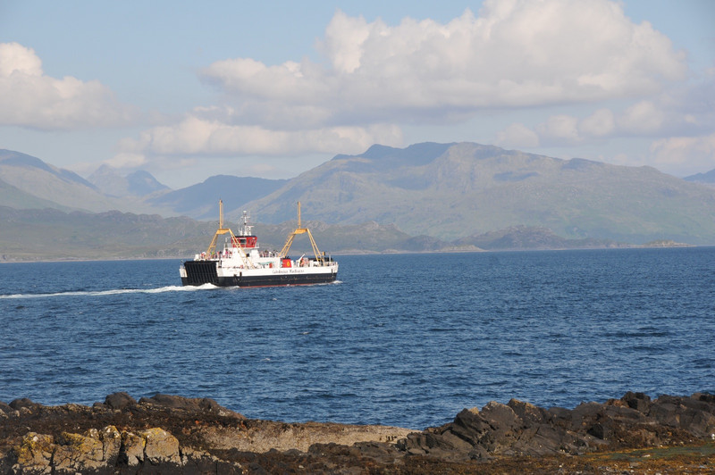 The Loch Fyne ferry setting off out of Armadale Bay