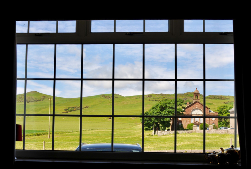 Our view outside the Muneroy Tearoom