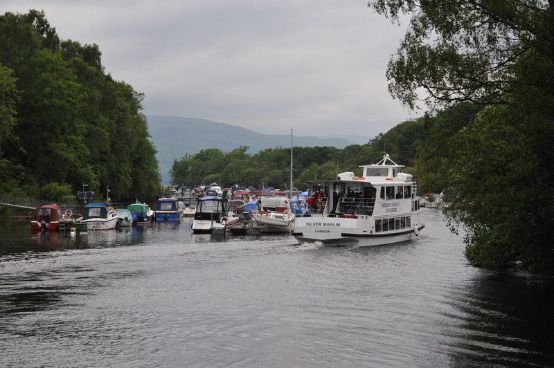 Busy waterway leading into the loch