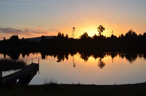 Sunset, Lake Brunner