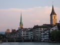 Zurich river's edge