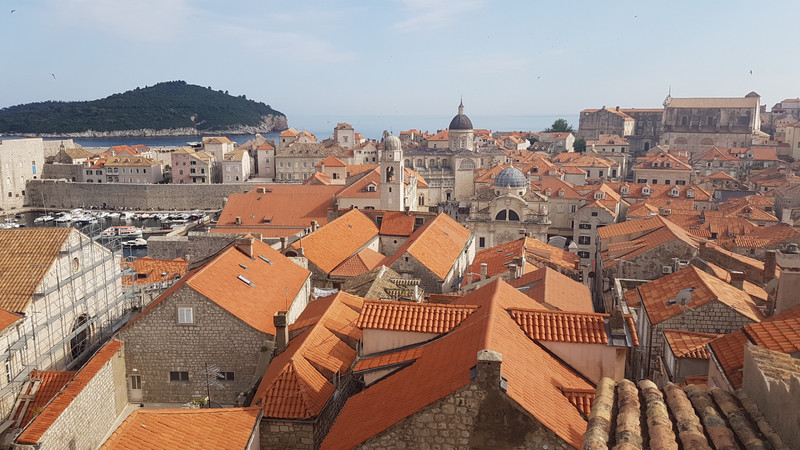 View of Dubrovnik from city walls