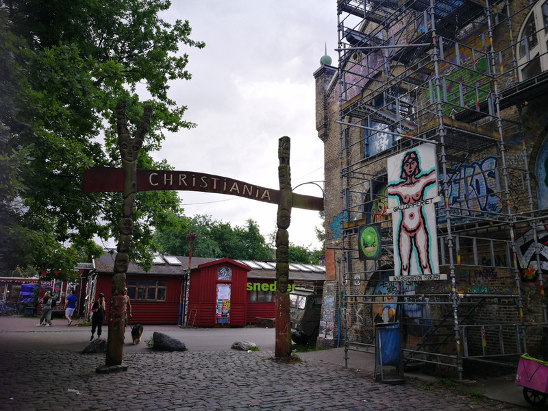 The entrance to Christiania 