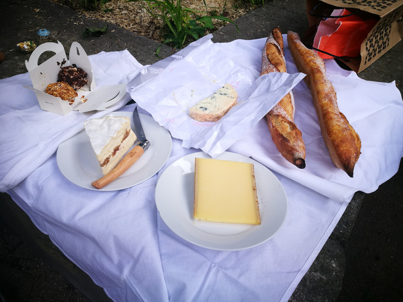 Some of our picnic lunch - amazing! 
