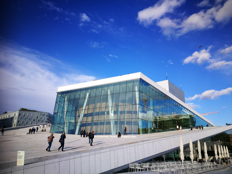 The stunning Oslo Opera House 