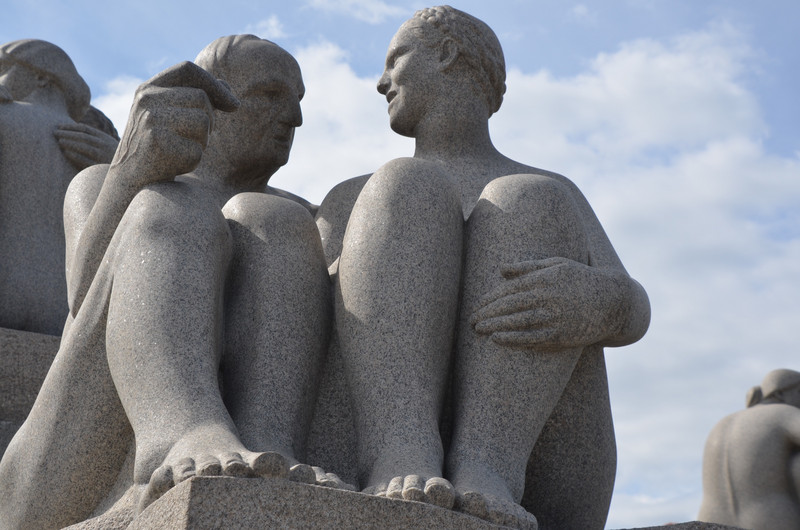 The artist Vigeland and his wife 