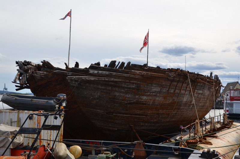 The ship that Roald Amundsen used to explore the polar north