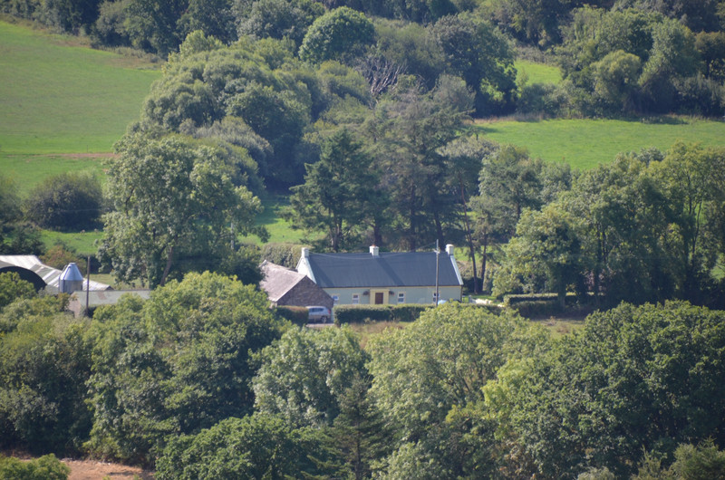 Zoomed in on the family home