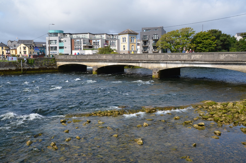 The River Corrib flowing through Galway