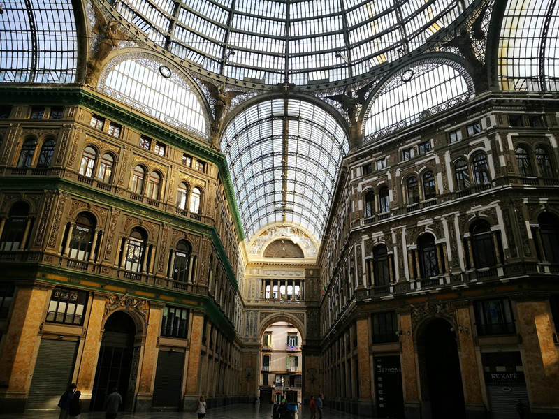 Inside the building which my hotel in Naples is in 