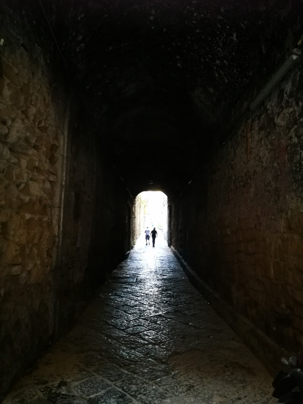 Light and shade - an alley in the historic centre 