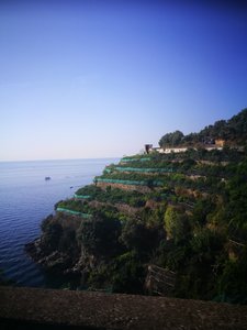 The terraces on the Amalfi Coast 
