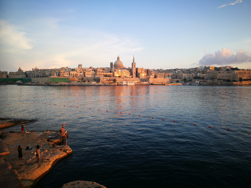 Looking at the city of Valletta 