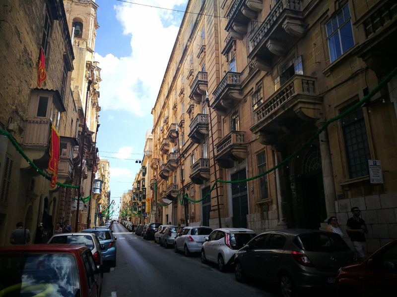 The beautiful streets of Valletta