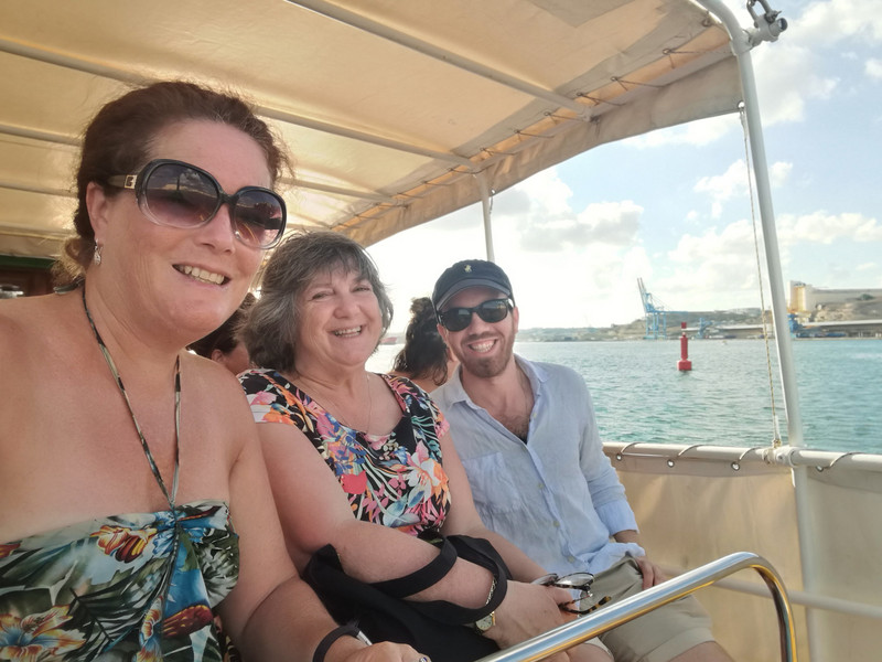 Rosie, Lucas and in our harbour cruise 