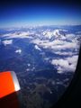 Now flying over the Swiss Alps 