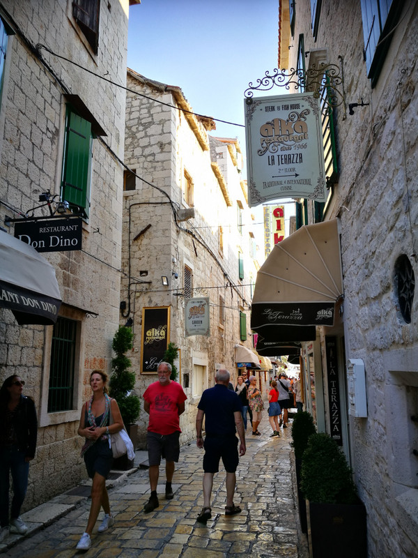 The streets of Trogir