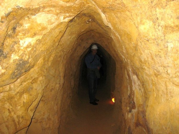 Greg in underground mine