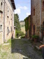 Old Roman road through the castle