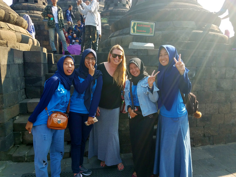 Borobudur - the girl on the left is my favorite out of all of these pics