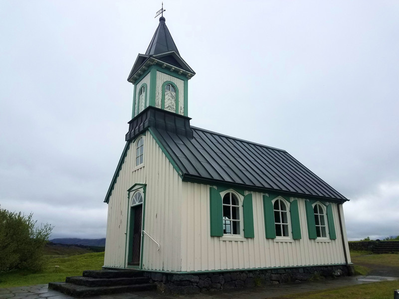 Church in Thingvellir - all sorts of important figures from Icelandic history are buried in the graveyard here