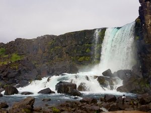 Oxararfoss (waterfall) at Thingvellir