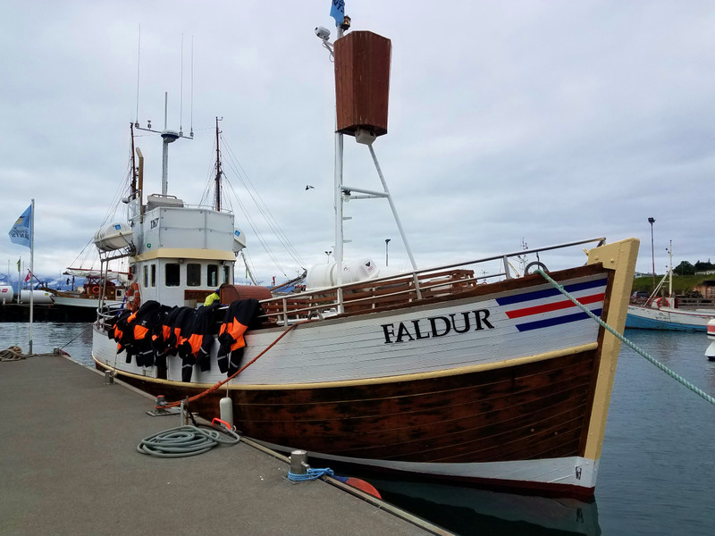 Our whale watching boat - Husavik is considered the whale watching center of Iceland