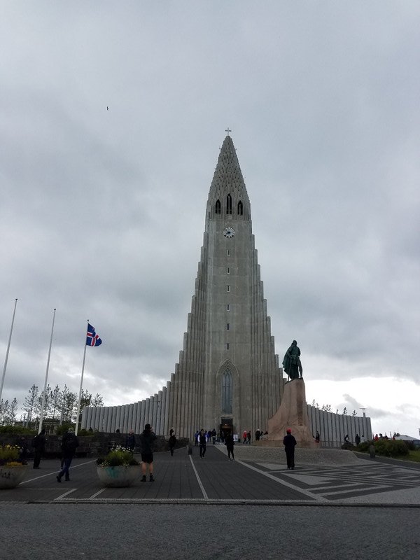 Hallgrímskirkja - there's a church by my house that I call the spaceship church because of it's unique shape, but this one clearly outdoes it