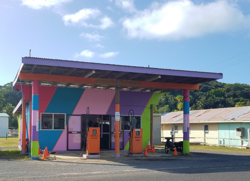 Colorful gas station (there was a matching shop across the street)