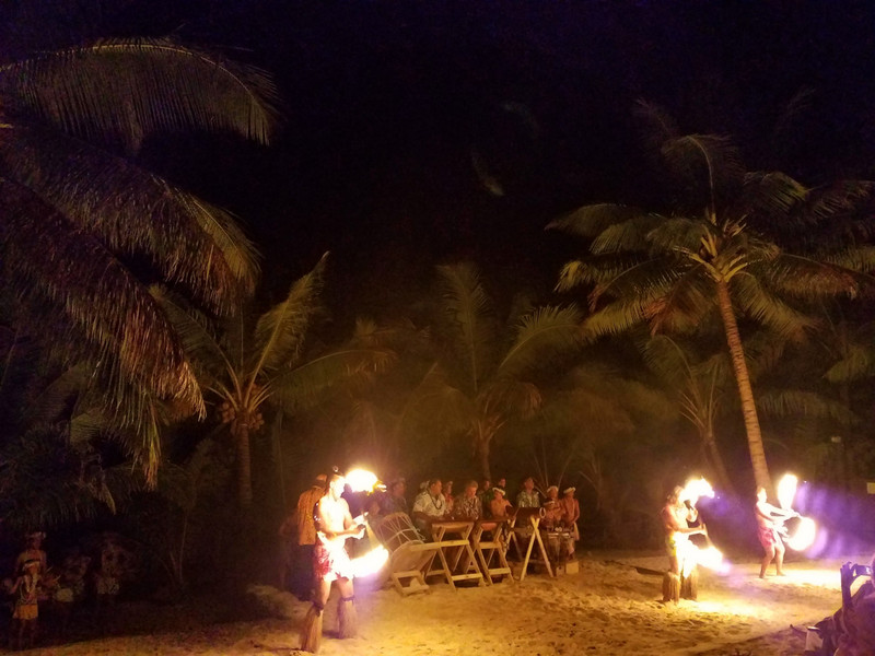 Island night - fire/dancing show