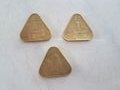 Cook Island coins - they mostly use New Zealand currency but have a few coins of their own, these triangle guys were my favorite