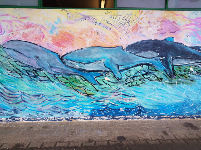 Mural at the ferry terminal