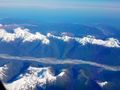 Flying over the Southern Alps