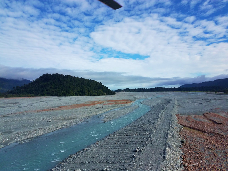 Waiho River, fed by the glacier
